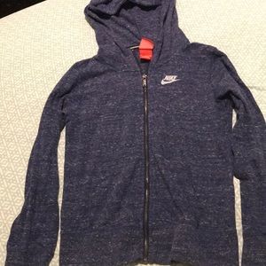 Navy blue nike hoodie